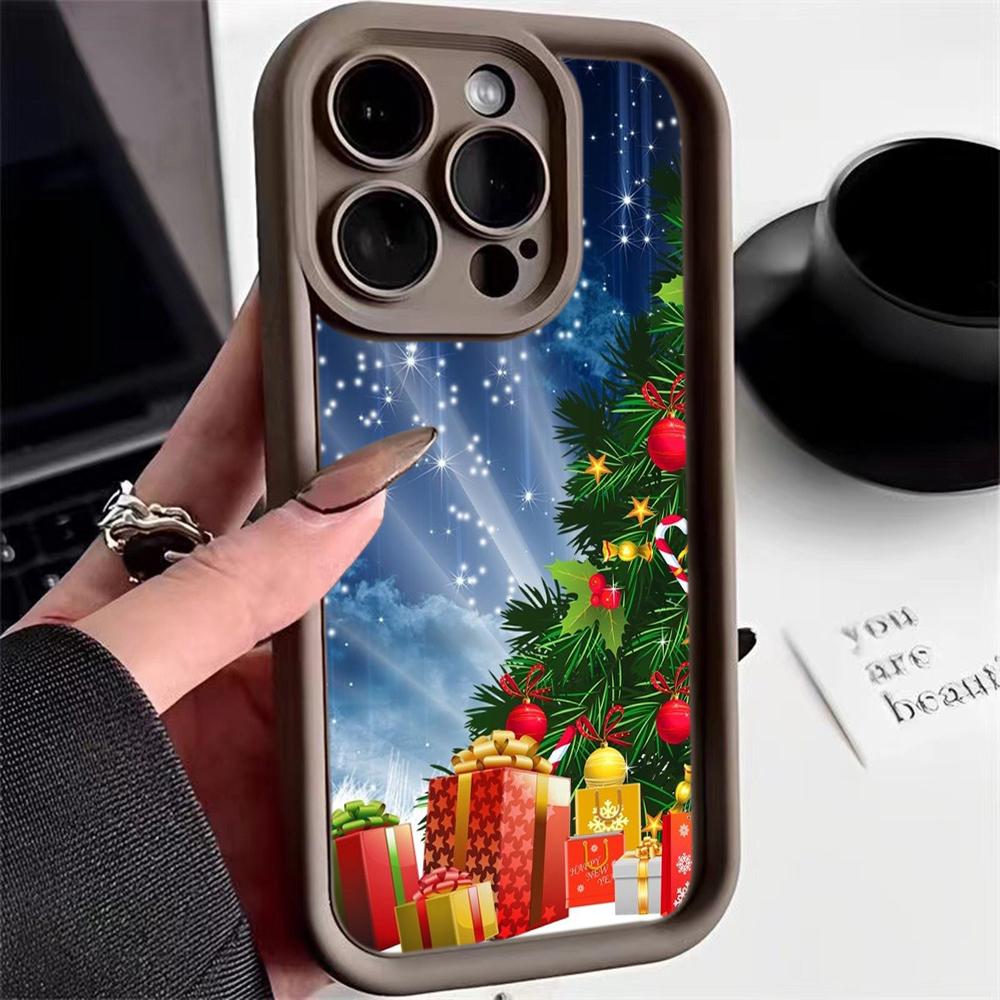 Чехлы для телефонов Ae111 с рождественским дизайном для Xiaomi 14T 12 11 Lite 5G NE Redmi 13C 14C 9C 9a A3 Note 12 Pro 10 11s Angel Eye Ladder Защитный чехол