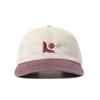 ROIDESROIS Embroidered Symbol Logo Two-Tone Ball Cap (Burgundy)