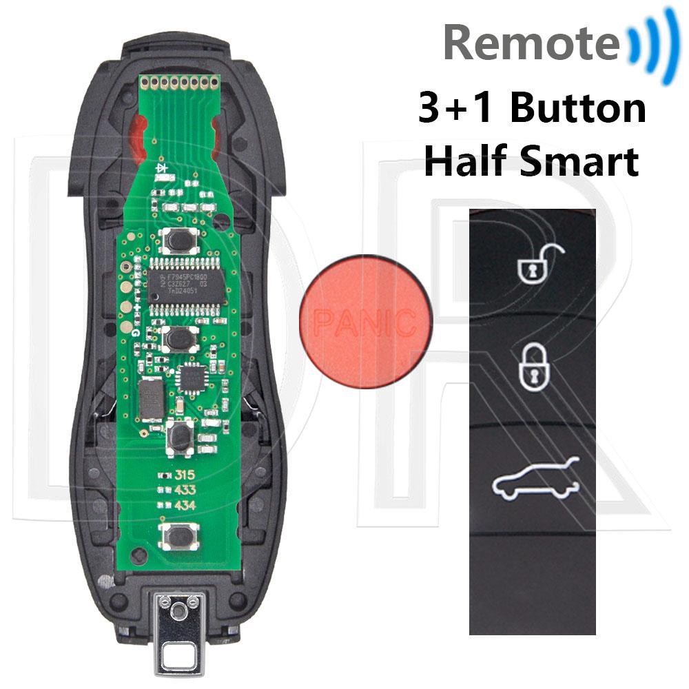 Отличный ID49 PCF7945P 315/433/434 МГц Без Бесключевого Доступа/Keyless Go Автомобильный Пульт Ключ Запчасти для DIY Для Porsche Macan Panamera Cayenne