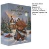 Highland Cow Advent Calendar Folded 24-Day Christmas Countdown Calendar Highland Cow Decorations for Home Farmhouse Decoration Kids Holiday Gift