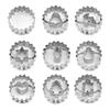 9pcs 304 Stainless Steel Christmas Cookie Cutters Xmas Tree Pastry Mold  Kitchen Use