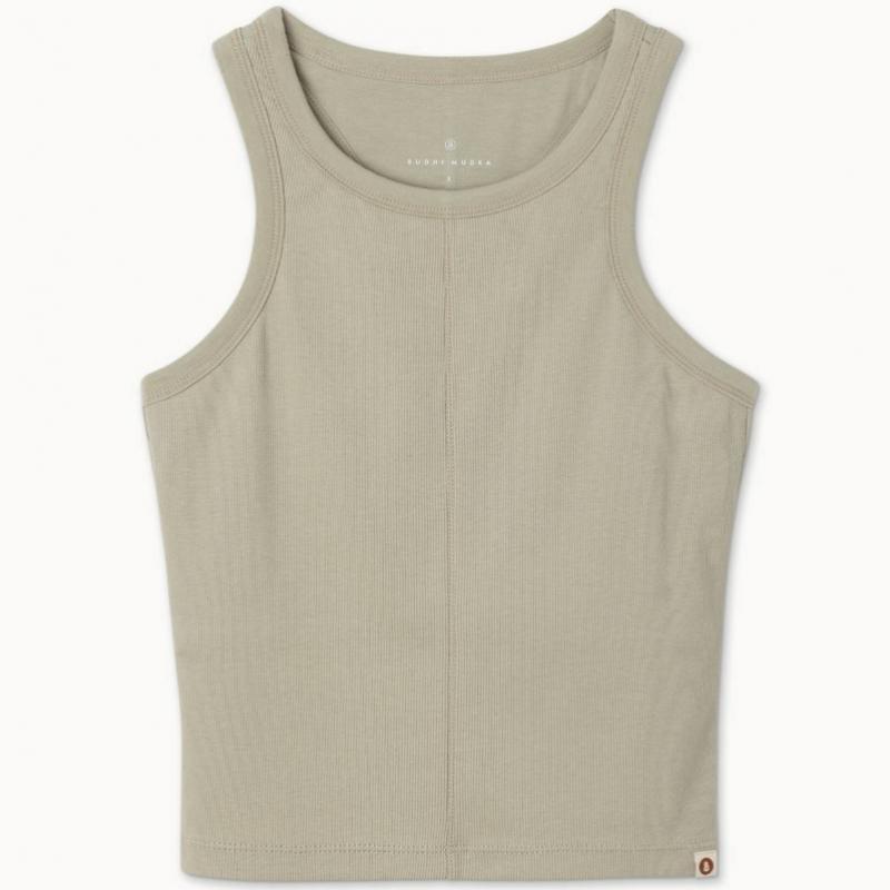 Budhi Mudra Racer Rib Tank Top Elm B61002att21 K16