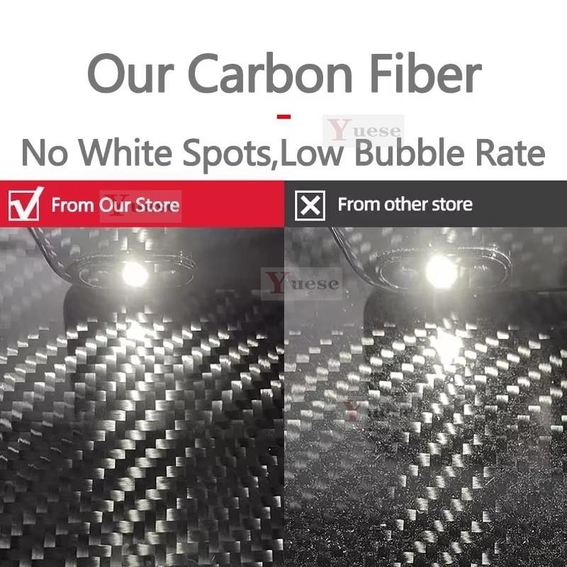 Car Engine Start Stop Button Cover Real Carbon Fiber Sticker For VW Volkswagen Bora