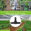 50 Pcs Barbed Hose Connectors Drip Irrigation 1/4" Universal Fittings 3-Way Coupling T Connectors for 4/7 Water Tube Garden Lawn Flower Pot