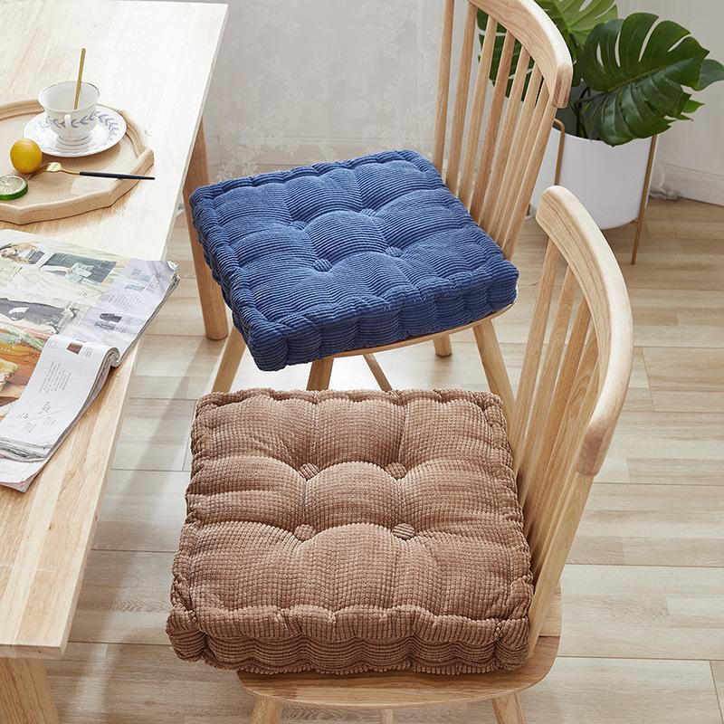 Solid Color Biscuit Cushion Thick Buttocks Cushion, Sofa Cushion, Chair Cushion, Round Square Cushion PP Cotton
