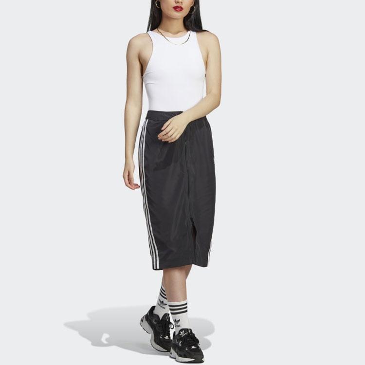 (WMNS) adidas Adicolor Classics Long Track Skirt 'Black' Women's HM2156