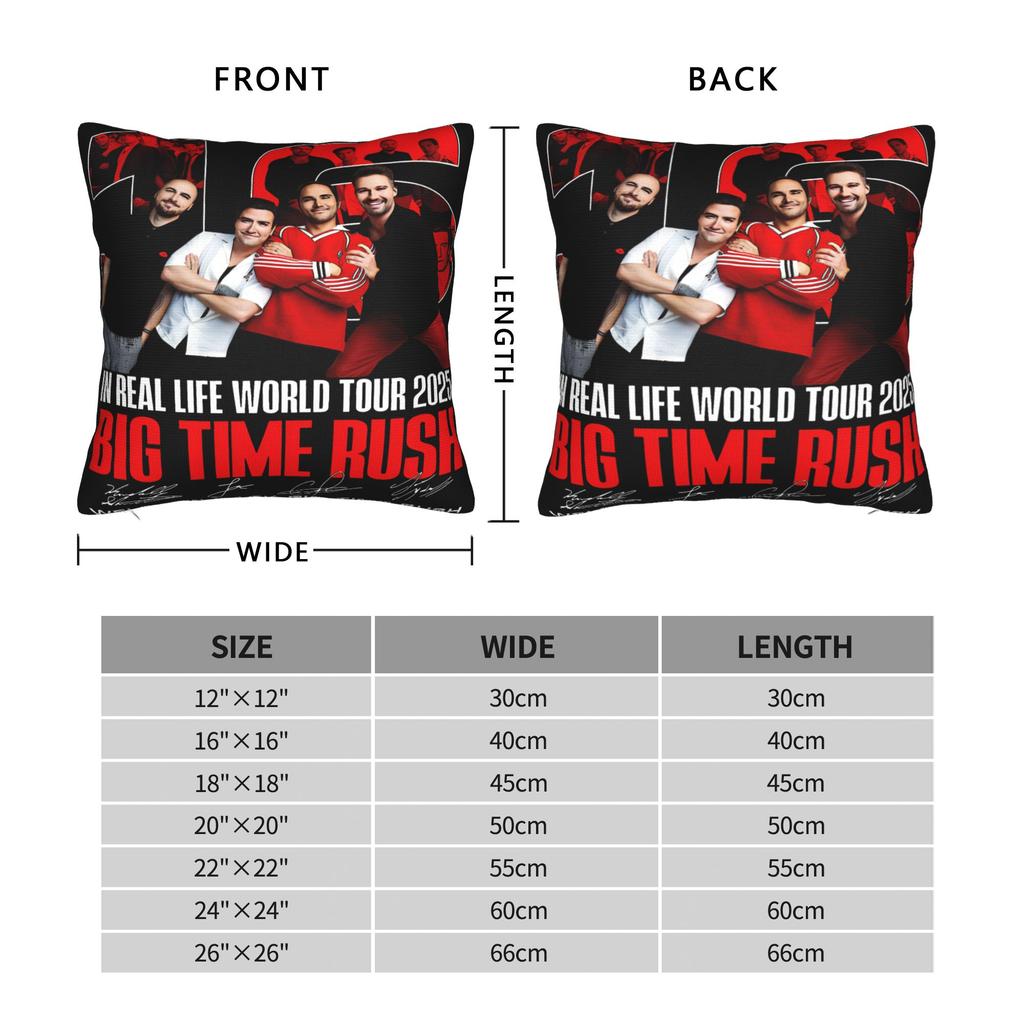 Big Time Rush Band Pillow Case Soft Pillow Cover Morden Pillowcases For Living Room Bed Chair