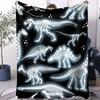 T-Rex Approved Cuddles Print Blanket Warm Comfortable Flannel Blanket Suitable for Bedrooms,Sofas, Beds,Chairs