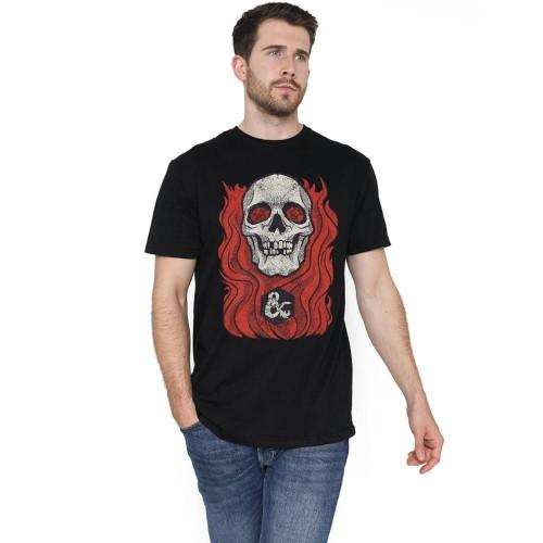 Dungeons & Dragons Mens Lich Flaming 50th T-Shirt