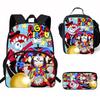 Kids Cartoon Backpack Set Elementary School Students With Lunch Bag Pencil Case - Lightweight Ergonomic Oxford Fabric