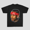2025 Allen IVERSON American Men's and Women's Loose 100% Cotton Direct Spray Summer Loose Short Sleeve T-shirt