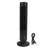 Smart Floor Fan Black Quiet 2 Speeds Powerful Bladeless Tower Fan for Home Bedroom Office Room