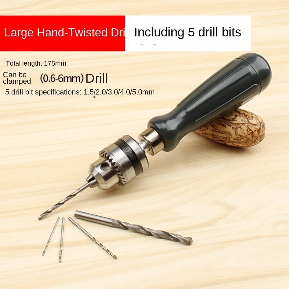 1.5/2.0/3.0/4.0/5.0mm Twist Drill Bit Multifunction Hand Tool New Drill Chuck