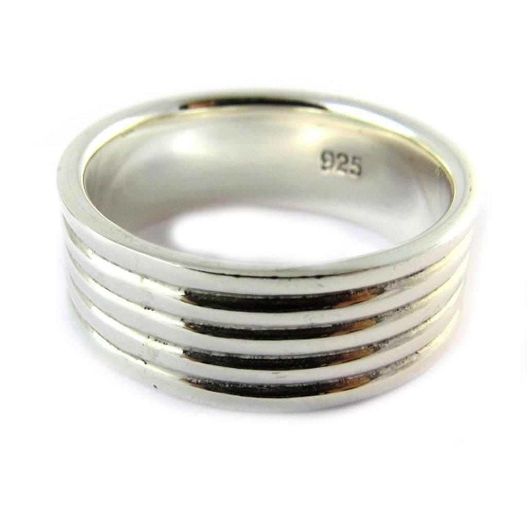 Серебряное кольцо "Трезвость"