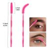 50Pcs Silicone Eyelash Brushes Makeup Tools Eyelash Makeup Brush Spoolers Eyebrow Comb  Girl