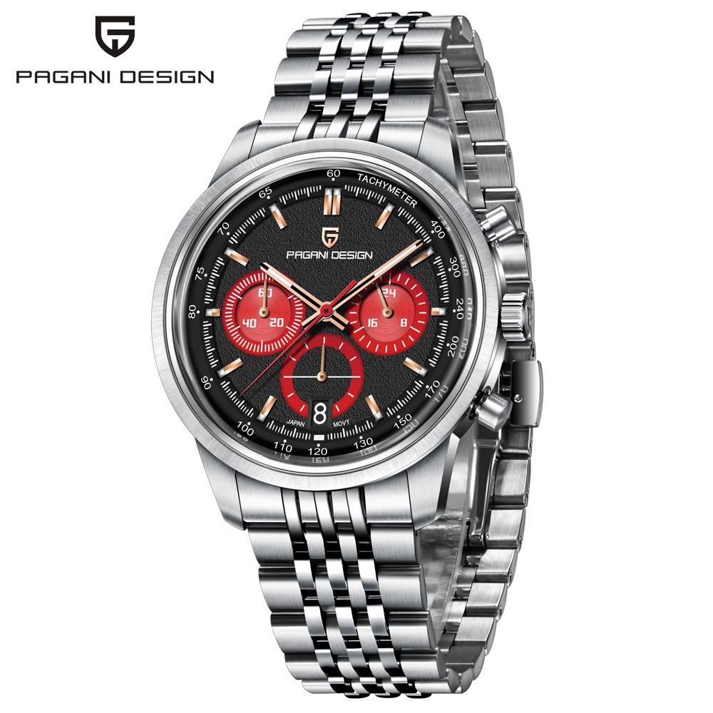 New PAGANI DESIGN Men's Quartz Watches Top Luxury Speed Sports Chronograph Watch For Men Waterproof Luminous Man Gift Clock
