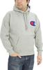 Champion Action Style Street Big C Logo Sagara Oxford Size Small Men's Hoodie, Fleece-Lined, Style, Embroidered, Patch, C3-E127, Gray,