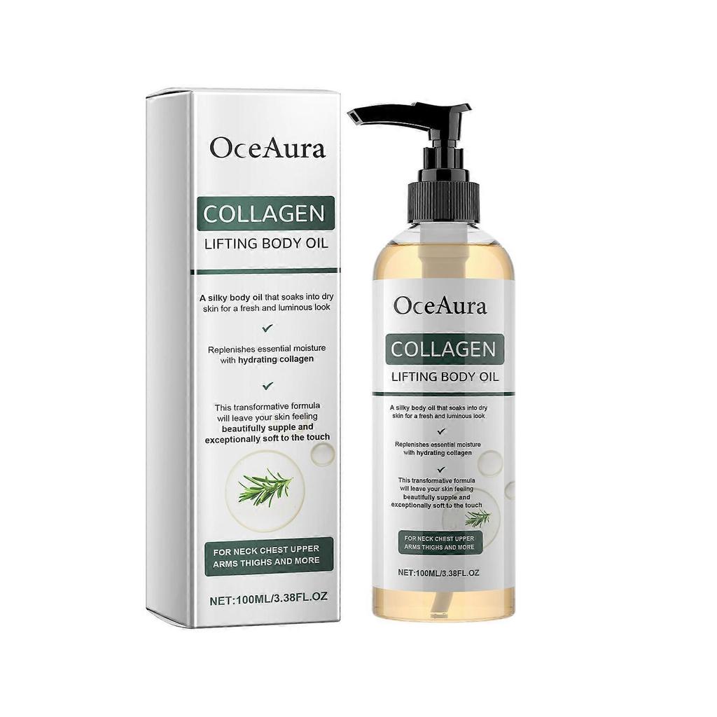 Collagen Lifting Body Oil - Moisturizing & Firming Massage Oil for Arms, Belly & Full Body - 100ml