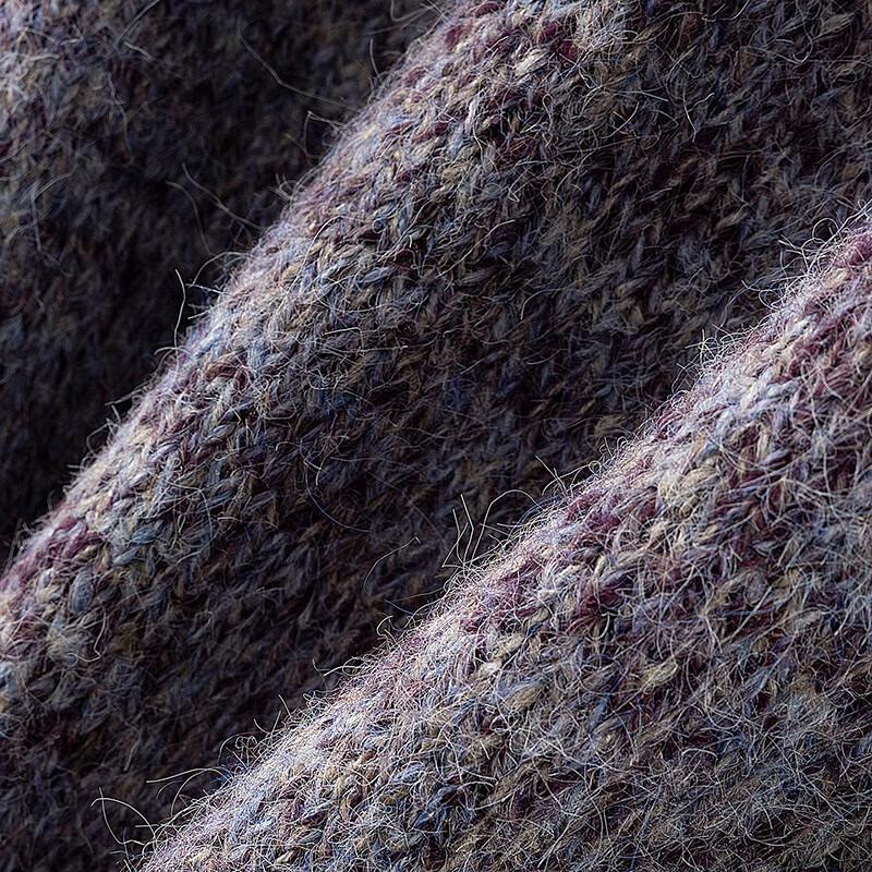 Женский свободный свитер с капюшоном из смесовой шерсти