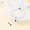 S925 Silver 925 Silver Flower Butterfly Pendant Beaded Bracelet Necklace DIY Jewelry Making Kit