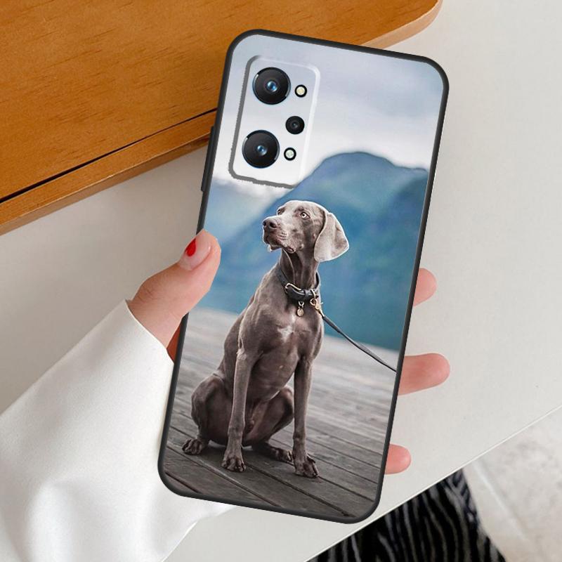 Weimaraner Dog For Realme 14 10 11 12 13 Pro Plus GT6 GT7 15 Pro C65 C67 C63 C61 C55 C51 C53 C35 C75 Case