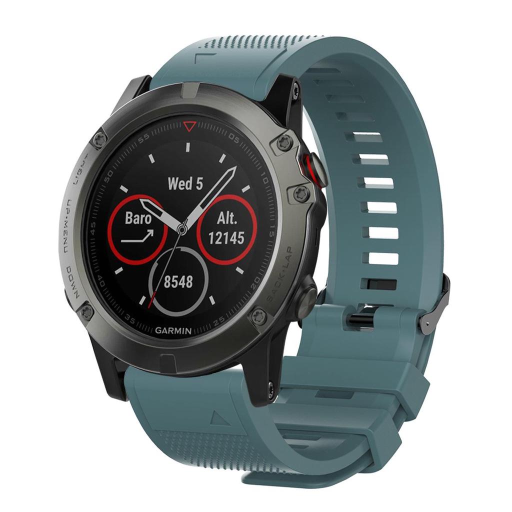 Силиконовый ремешок для часов Garmin Fenix 7X/5S/6 со быстросъемным креплением