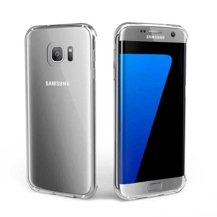 Чехол - Phonillico® - SAMSUNG GALAXY S7 EDGE - Мягкий силикон - Ультратонкий - Прозрачный