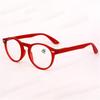 Ultralight Red Leopard Print Reading Glasses Women Men Round Glasses Frames For Read Female Fashion Vintage Clear Eyeglasses