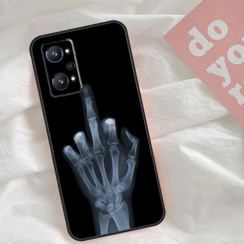 Чехол "Средний палец" для Realme C51 C75 C63 C61 C55 C53 C35 C65 C67 C71 15 11 12 13 14 Pro Plus GT6 GT7 Pro