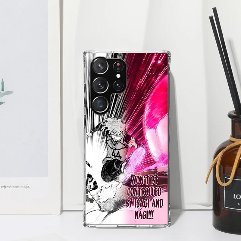 Blue Lock Football Anime Phone Case For Samsung Galaxy S26 S25 Edge S24 FE S23 S22 Ultra S21 Plus S20 + Art Fundas Back Cover Ga