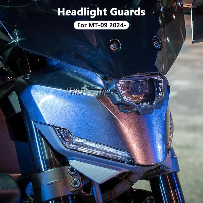 For YAMAHA MT-09 MT09 MT 09 2024 2025 Motorcycle Accessories Headlight Protector Screen Protective Cover Guard Headlamp Shield