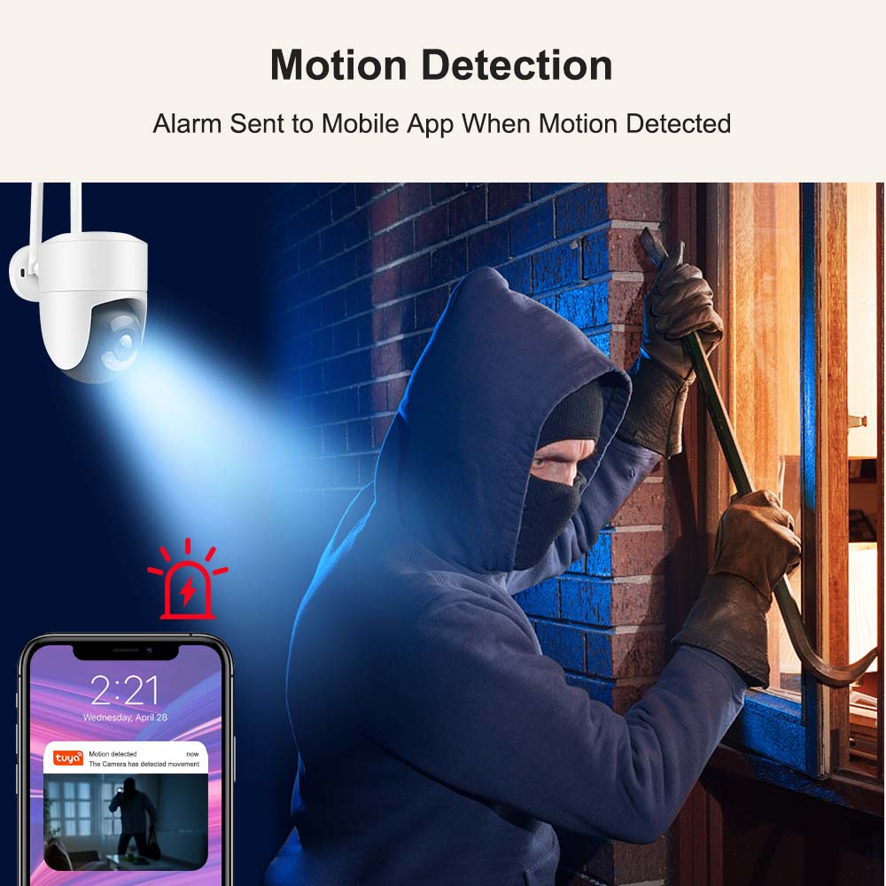 Tuya 6MP IP-камера 2.4G 5G WiFi Alexa Google Home Наружная Защита Безопасности CCTV Видеонаблюдение Детекция движения NVR