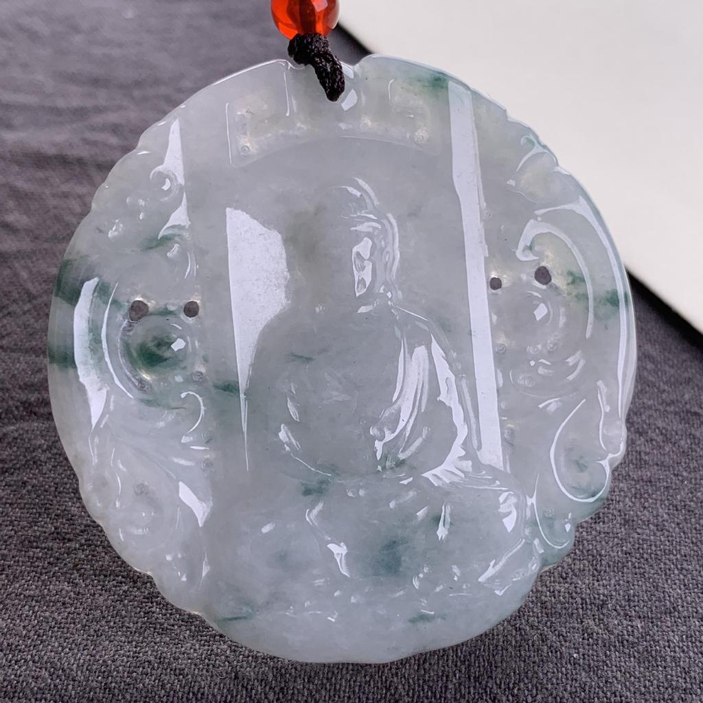 Burma A-Grade Natural Jade Leaf Pi Xiu Pendant