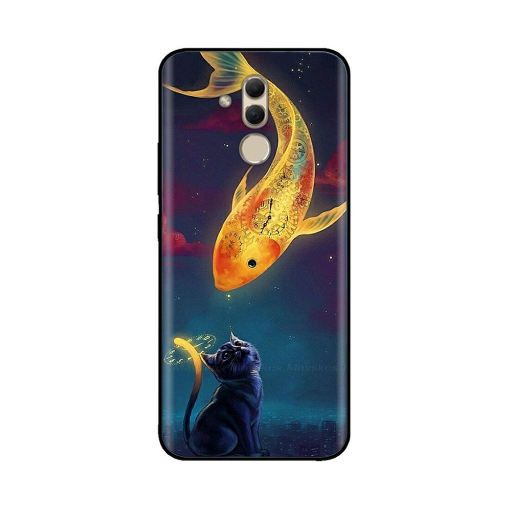 Чехол для телефона Huawei Mate 20 Lite Милый чехол-защита камеры для Huawei Mate 20 Mate20 Pro Чехлы Чехол Жидкий силикон Fundas