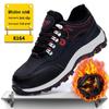 Men's High-Top Waterproof Winter Safety Shoes - Anti-Smash, Anti-Puncture, Velvet & Cotton Lined