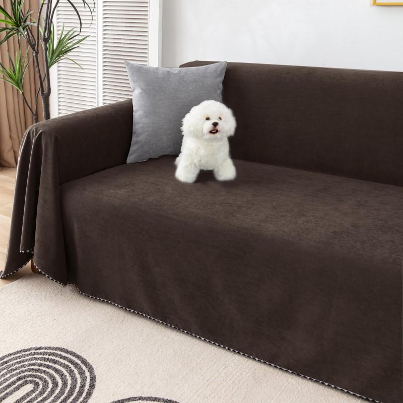 Водонепроницаемое одеяло для дивана, многоцелевой однотонный чехол для мебели, прочный тканевый пылезащитный чехол с защитой от царапин, домашний декор для гостиной