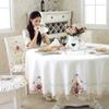 European -Style Pastoral Embroidery Table Cloth Chair Cover Table Runner Home Tea Table Cloth Thickened Table Cloth