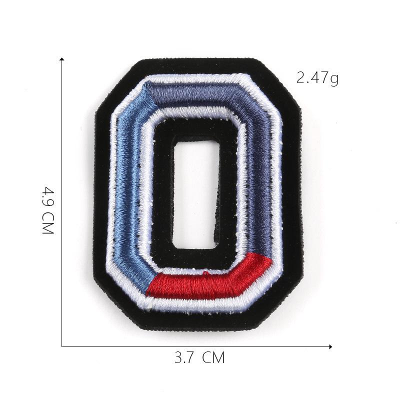 Duoku Embroidery 26 English Letters Three-Dimensional Embroidery Hat Emblem Badge Ironing Velcro Patch Clothing Accessories Cloth Sticker