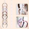 Girl Headband Holder Organizer 24-Slot Hanging Hairband Storage Rack High-Density Elastic Hair Hoop Display Stand