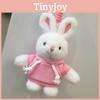 Keychain Plush Rabbit Toy Cute Stuffed Animal Doll Kids Birthday Gift Keyring