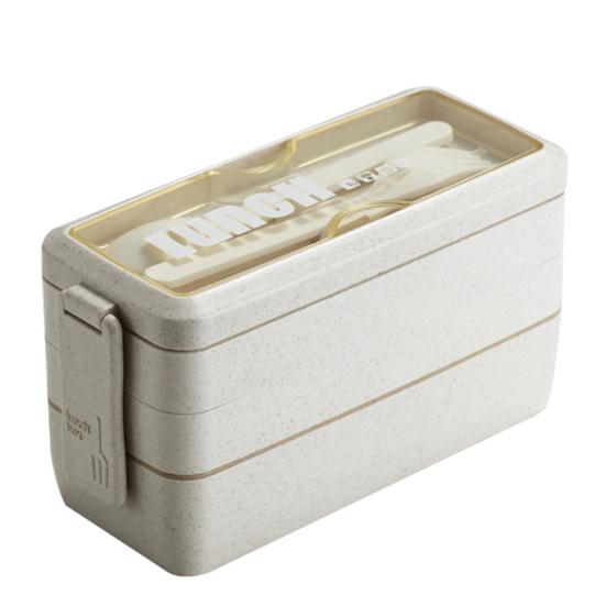 Коробка для обеда 750 мл/1000 мл, легкая, удобная для переноски, двух-/трехслойная коробка для бенто для пикника, школьного офиса