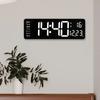 16-inch large-screen digital wall clock temperature date week display remote control double alarm clock 12/24H LED wall clock