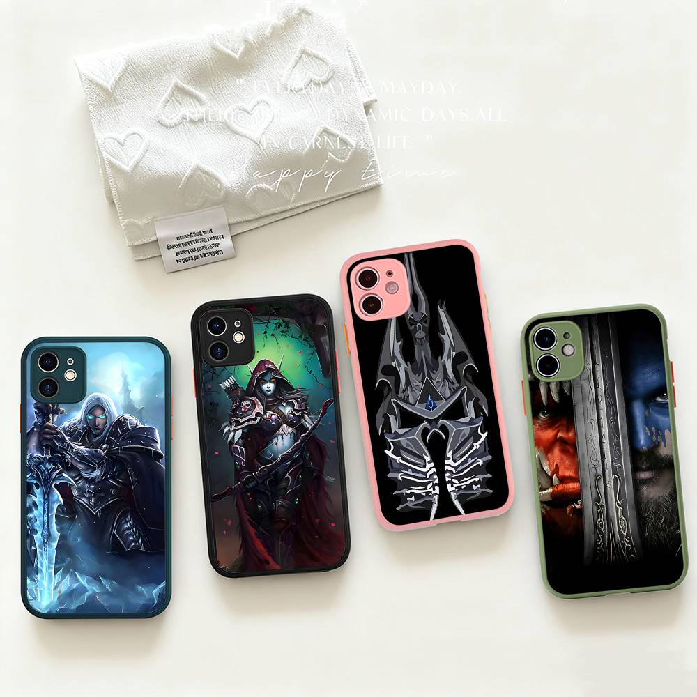 Web Game W-WarcraftS For IPhone Air 16 15 14 Plus 13 12 11 Pro Max Matte Cover Jelly Shockproof Phone Case