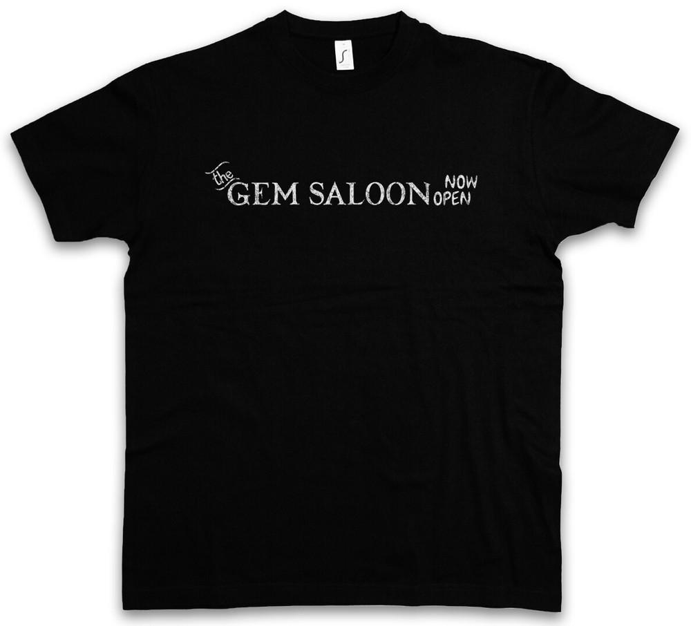 THE GEM SALOON T SHIRT Deadwood Bar Western Al Seth Swearengen Restaurant Hotel