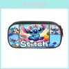 Пенал Stitch с двойной молнией, полиэстер, для хранения, для детей и студентов