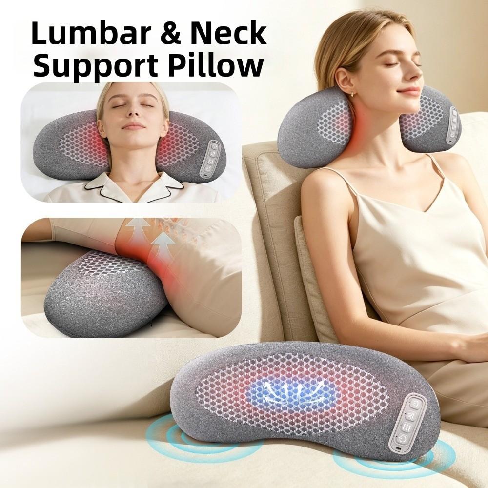 Quick-drying Cervical Pillow Breathable Lumbar Support Pillow Shoulder Massager Office