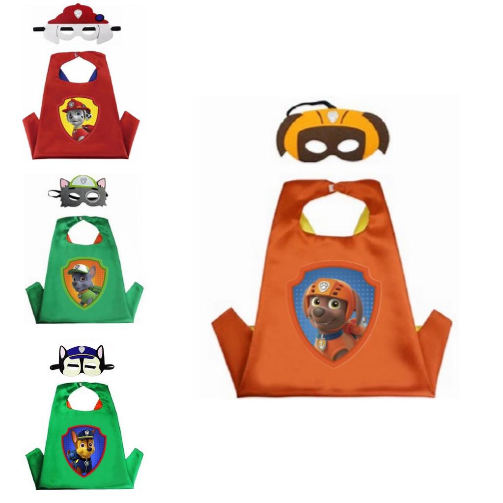 Привлекательный плащ и маска Щенячий патруль, костюм для косплея для детских маскарадных вечеринок