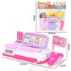 Children'S Play House Supermarket Cash Register Set, Simulated Vegetable And Fruit Model, Lighting And Sound Effects Checkout Page