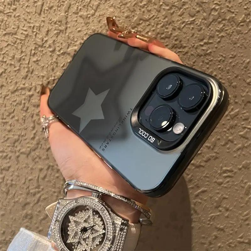 Пятиконечная звезда Персонализированный чехол для телефона iphone16pro Для iPhone 16 15 Pro Max 16E 14 13 12 11 XS X XR 7 8 Plus