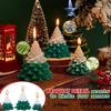1 Piece Christmas Tree Shaped Candles Decoration Natural Wax Holiday Accossories